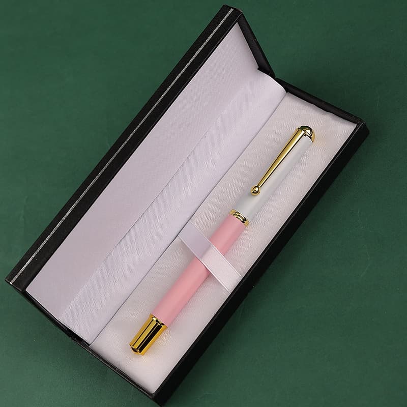 【上品】金装飾 バイカラー 万年筆 - 細字 ビジネス プレゼント
