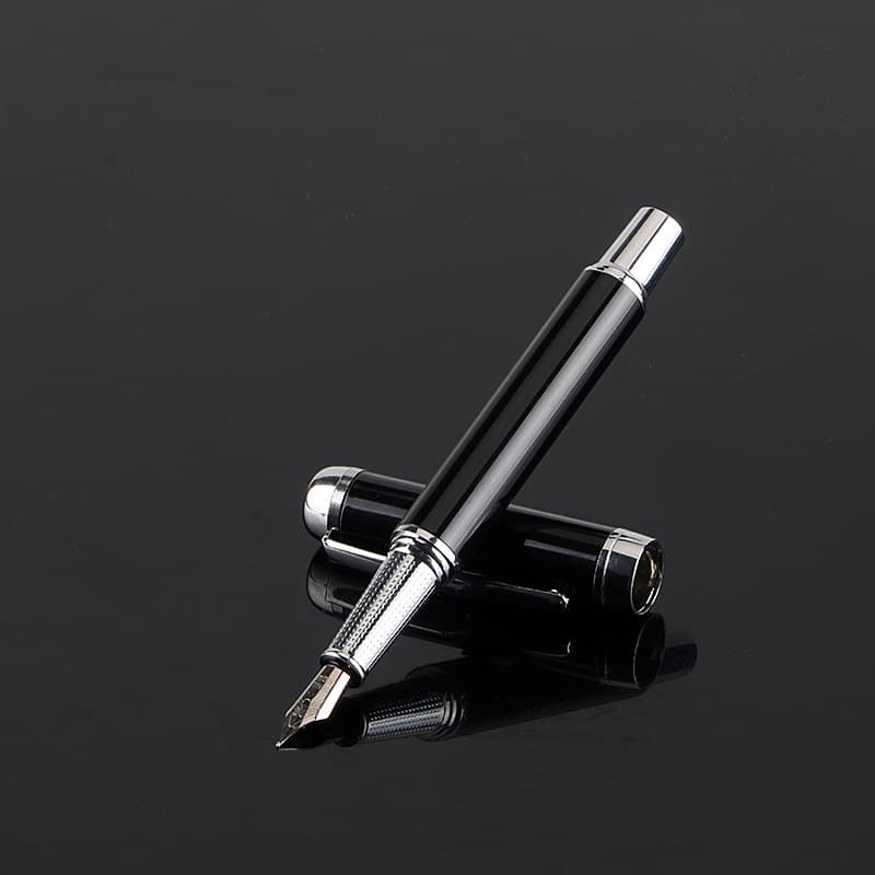 【ビジネス】金属製カートリッジ式 万年筆 細字 - 手帳にも書きやすい実用的な一本